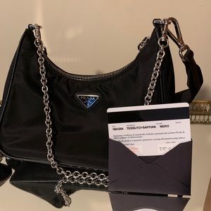Authentic Black Prada 2005 Re-Edition nylon bag!